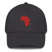 Red Africa Continent Dad hat
