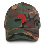 Red Africa Continent Dad hat