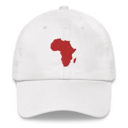 Red Africa Continent Dad hat